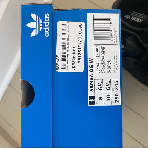 Adidas Originals Black Samba OG Sneakers - Picture 7 of 7